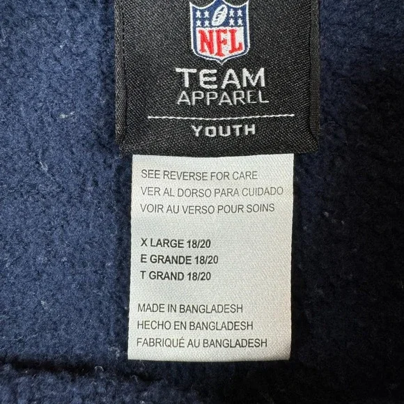 Seattle Seahawks Sweatshirt Youth XL NFL Team Apparel 18/20 Football Raised Logo - Picture 6 of 9